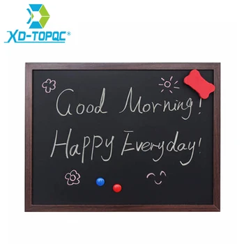 Nieuwe 35*45 cm MDF Houten Frame Schoolbord Magnetische Krijtbord Droog Wissen Schrijfbord 5 Kleuren Home Decoratieve message Boards