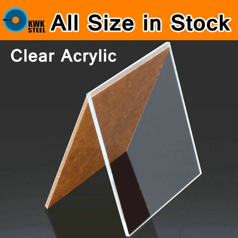 Clear Acrylic Perspex Sheet PU Plastic Panel Transparent Sawn Cut Panels Shatter Resistant Clay Pottery Sculpture Tool Workbench