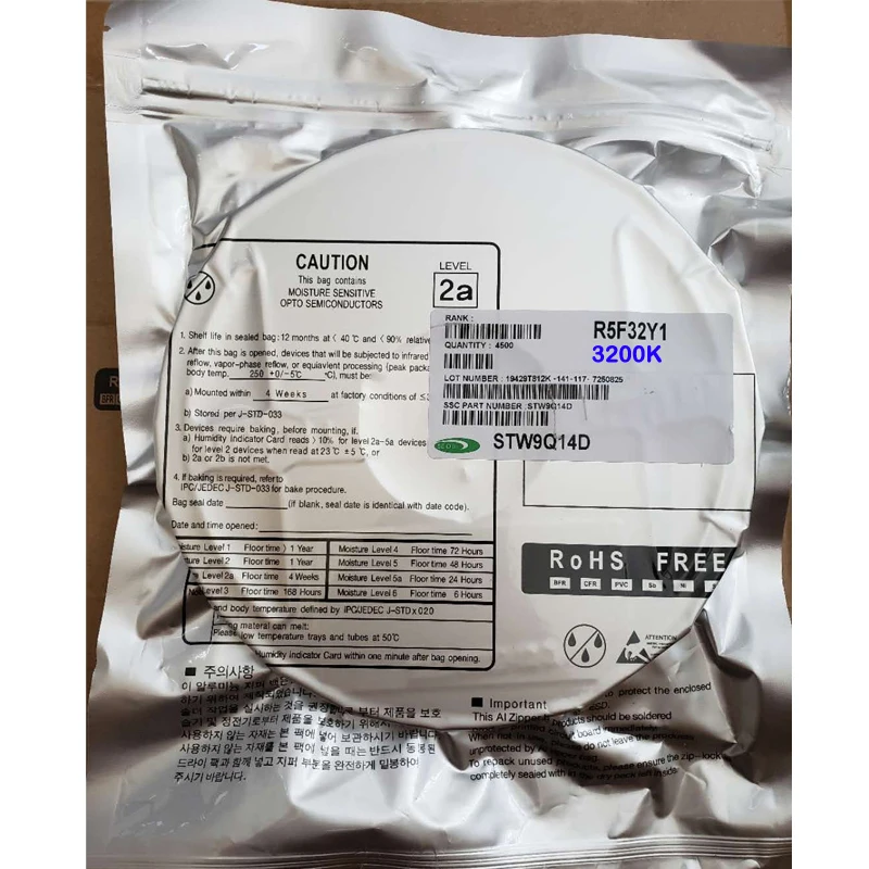 100PCS KoreaSeoul 5630 SMD LED 3V 150ma CRI 90+ 135lm/w 2700K To 6500K Available