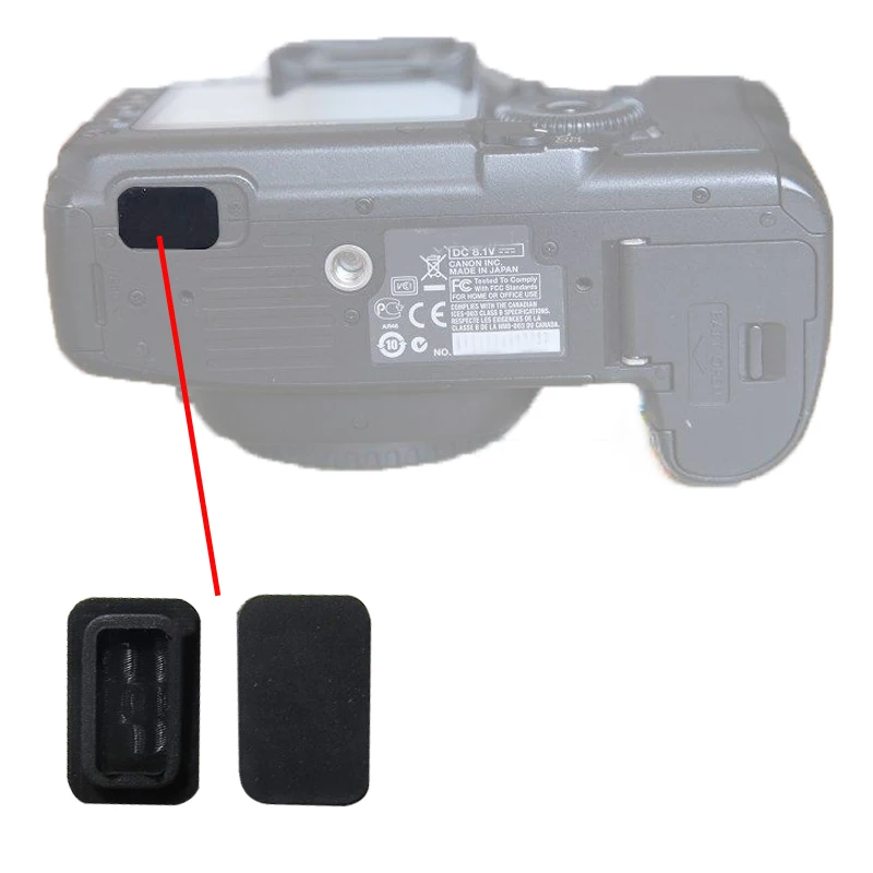 USB Square Plug Bottom Accessory Interface Rubber  for canon 5d2 40D 50D 7D Camera Repair