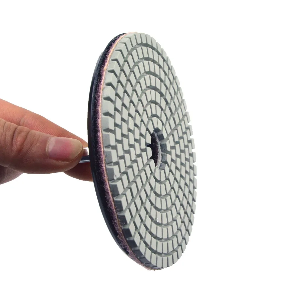 2 BỘ 4 Inch (100mm) kim cương Móc & Vòng Lặp Ướt/Khô Nhám Đĩa Cho Đá Hoa Cương ĐÁ BÊ TÔNG Mặt Đá Hoa Cương Đánh Bóng Điều Hòa