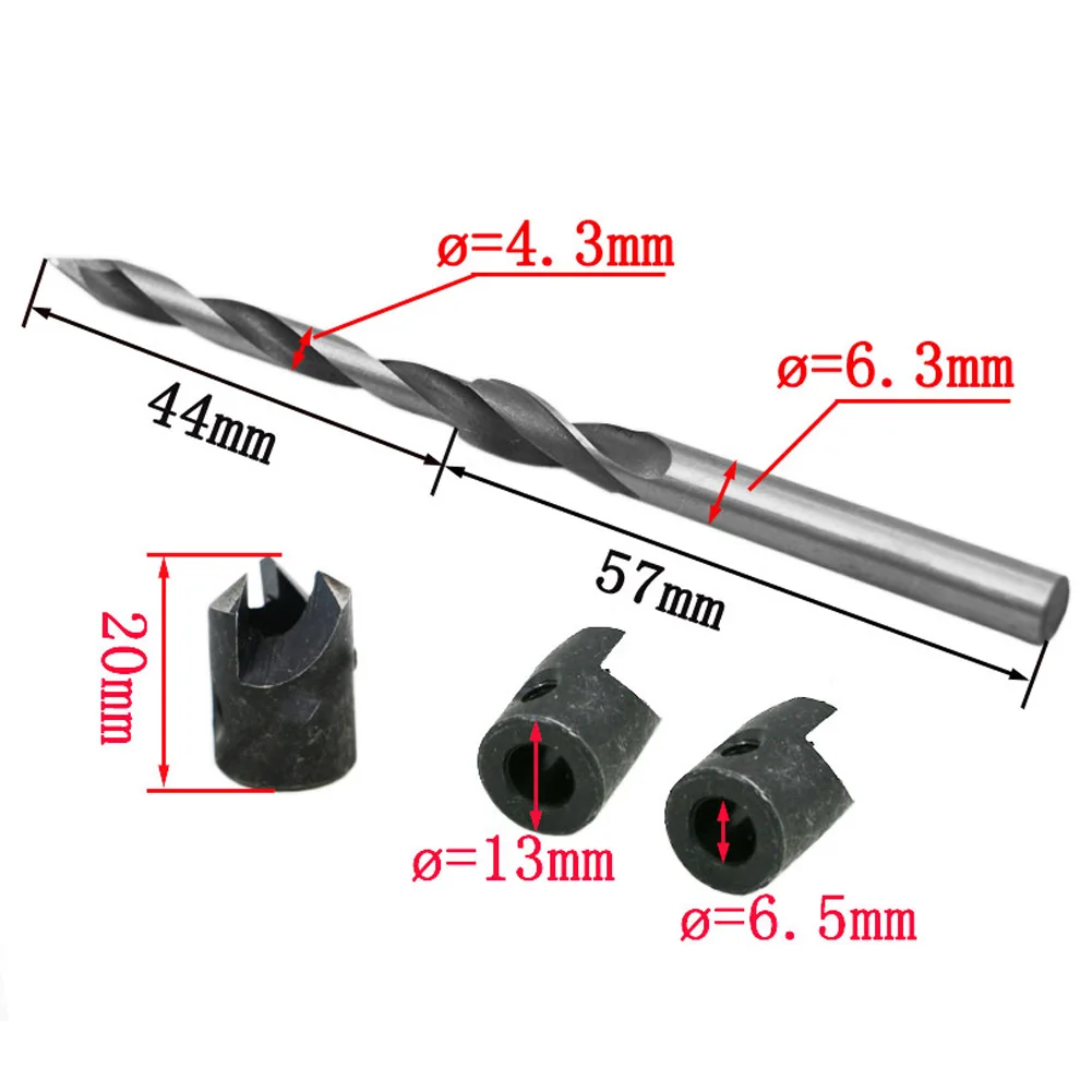 1Pc HSS Woodworking Countersink Drill Bit Step Guide Carpentry Reamer Chamfer End Milling Tool drill guide 101mm