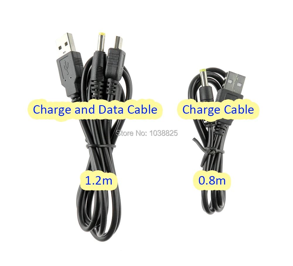 charger Cable For PSP 1000 2000 3000 USB Charging Cable USB To DC Plug 5V Power Charge Cable Cord For PSP1000 PSP2000 PSP3000