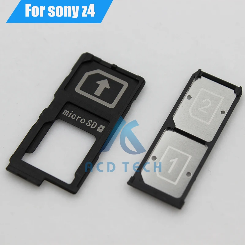 Original New Replacement For Sony Xperia Z3+ Z4  E6533 E6553 Sim Card Reader Holder Sim Tray