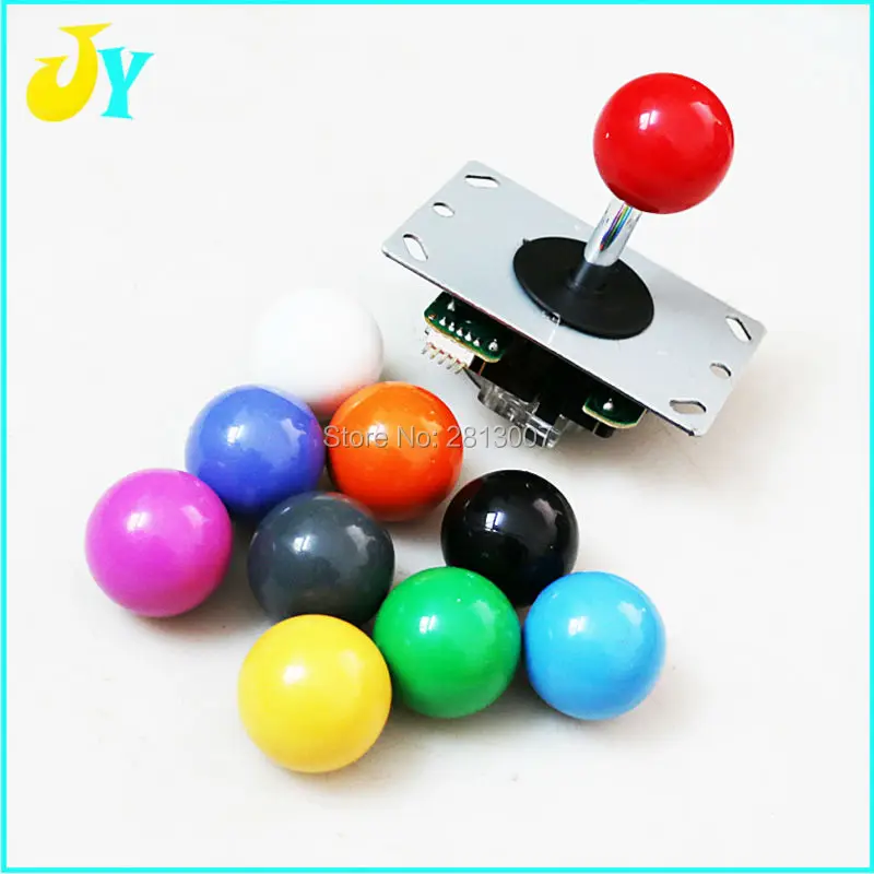 

6 pcs joystick ball top 35mm for joystick 12 color ball Coin operator arcade game machine parts arcade cabinet accessories