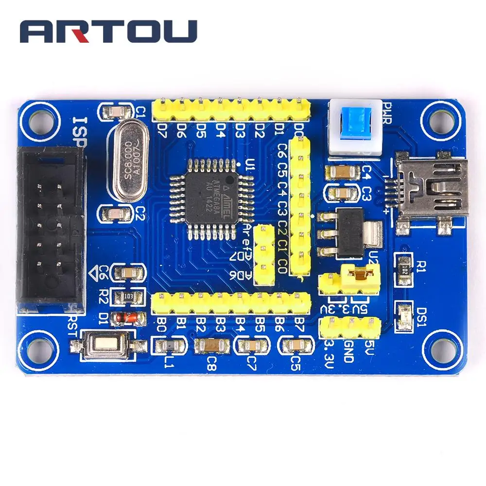 1PCS AVR Development Board ATmega8 Development Minimum System Core Board