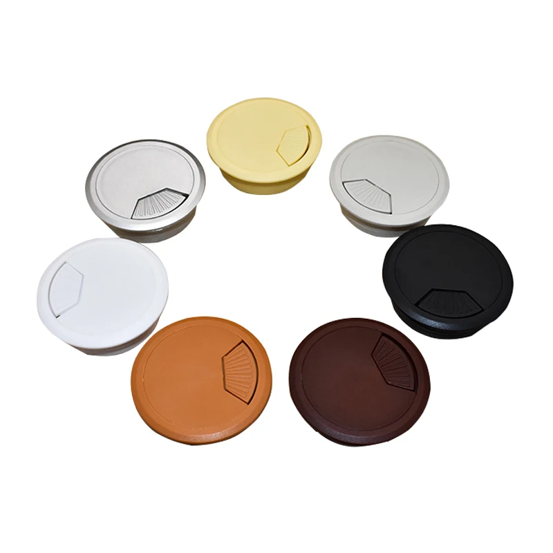 5 stks 70mm Dia Ronde Grommet Kabelopening Covers voor Computer Bureau