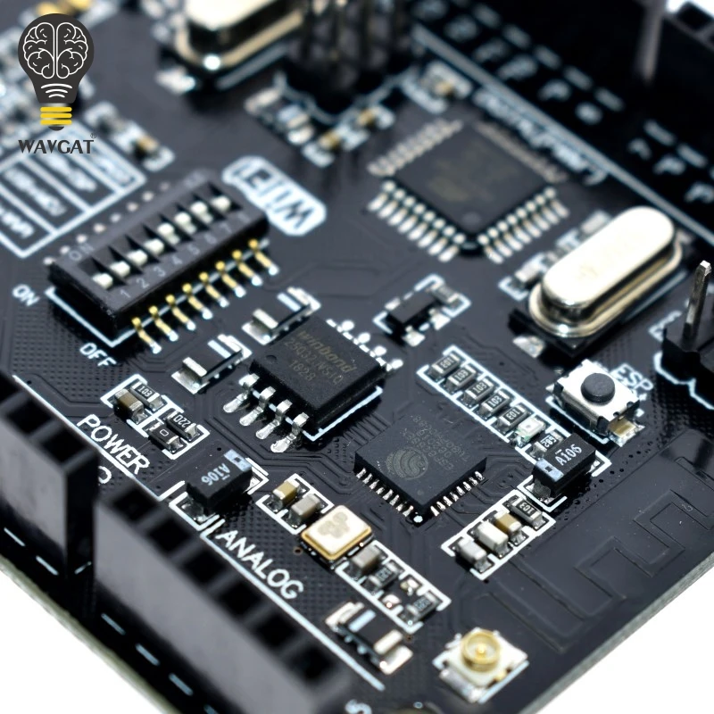 UNO WAVGAT ATmega328P R3 + Wi-fi + ESP8266 (32Mb de memória) USB-TTL CH340G Para Arduino Uno NodeMCU WeMos ESP8266 Uma Nova Chegada