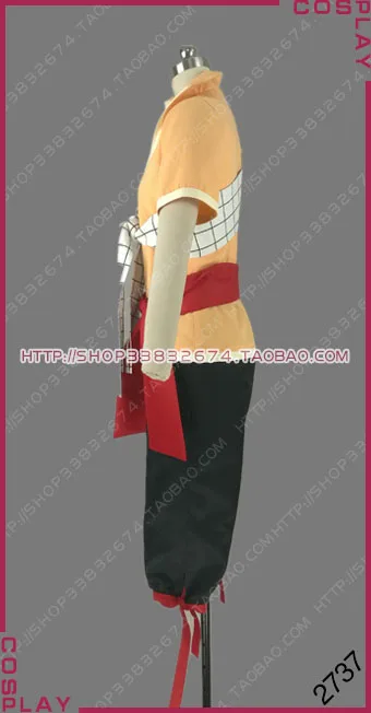 Fairy Tail: Dragon Cry Mage Team Natsu Dragneel Outfit Uniform Cosplay Costume S002