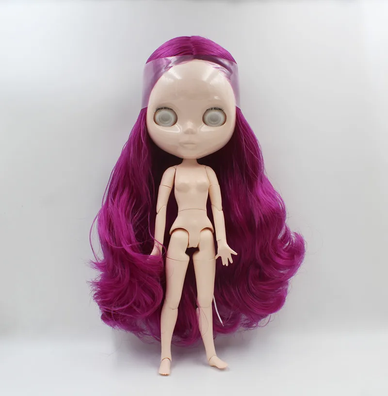 

Free Shipping big discount RBL-695EJ DIY Nude Blyth doll birthday gift for girl 4color big eye doll with beautiful Hair cute toy