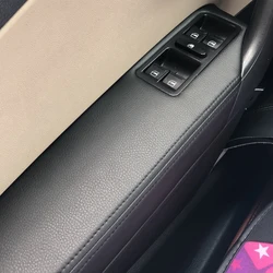 Microfiber Leather Only Sedan Car Door Armrest Panel Cover Protection Trim For VW Polo 2011 2012 2013 2014 2015 2016