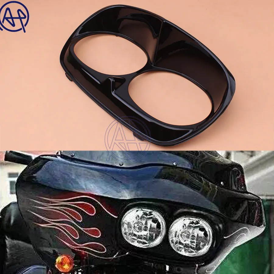 For Harley Road Glide Roadglide 98-13 Bad Boy Eagle Hawk Sharp Style Headlight Cover Headlight Bezel Scowl Outer Fairing 5colors