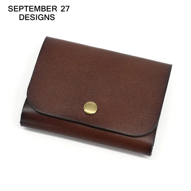 

Credit Card Purses Genuine Cow Leather Luxury Vintage ID Bus Business Card Case Retro Mini Hasp Wallets Money Bag