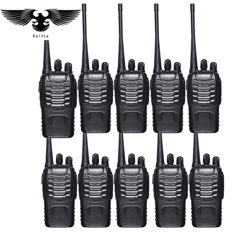 10pz Baofeng bf-888s walkie talkie  UHF400-470mhz  due vie Ham Radio baofeng 888s Handheld Ham Comunicatore radiofonico