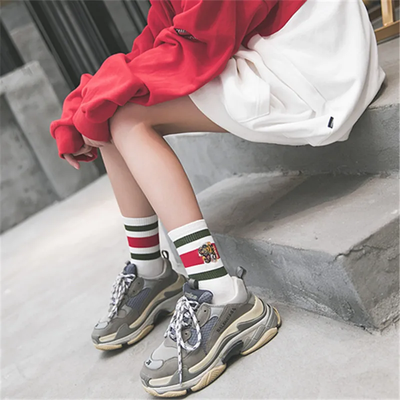 Autumn And Winter harajuku 2018 new ankle socks women fashion tiger calcetines mujer sokken skarpetki damskie chaussette femme