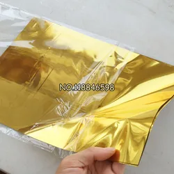 50Pcs 20x29Cm A4 Gold Farbe Heißprägefolie Papier Laminator Laminieren Transfere auf Eleganz Laser Drucker handwerk Papier