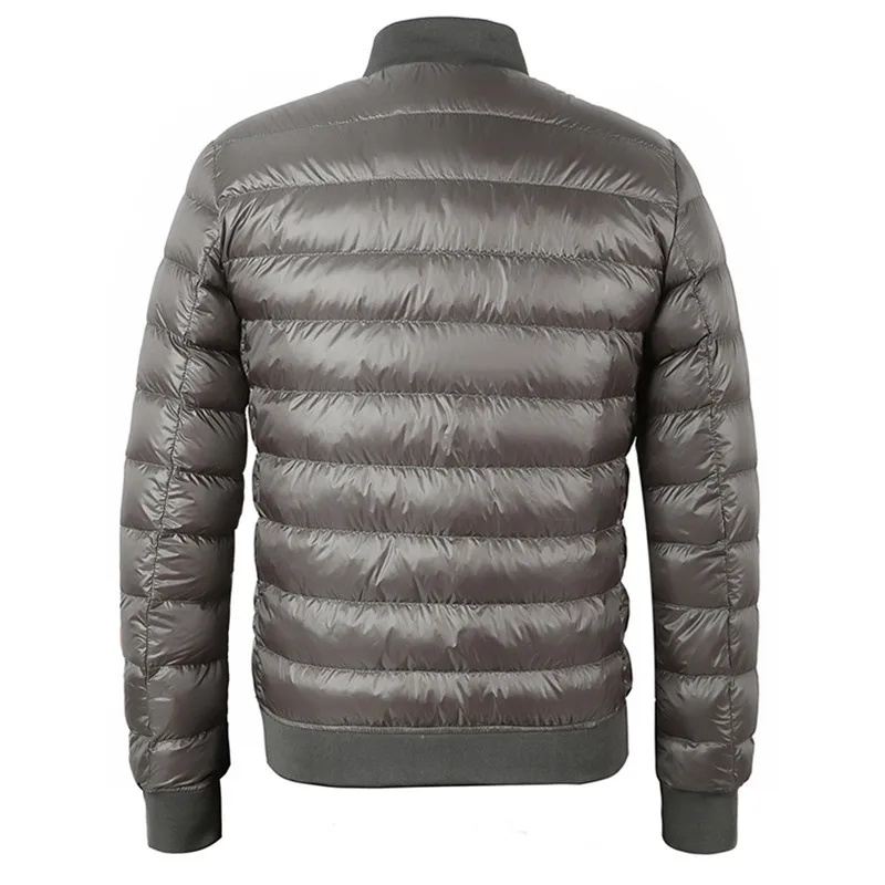 Sanishroly Nuovo Autunno Inverno degli uomini di Sottile Imbottiture Cappotto Ultra Luce Piume D'anatra Bianca Imbottiture Parka Giacca Maschile Breve Berretto Da Baseball Outwear magliette e camicette S512