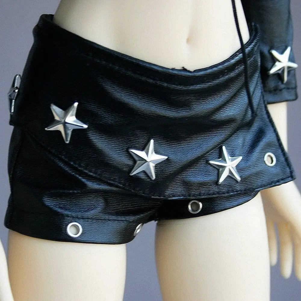 [Wamami] 367 # Zwart Voor 1/4msd 1/3 Sd Dz Aod Luts Bjd Dollfie Pu Lederen Shorts/Broek