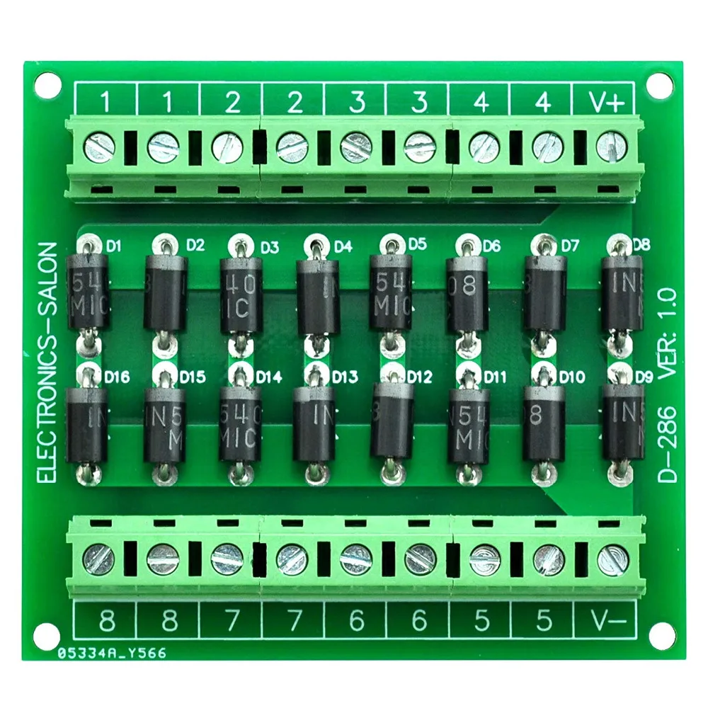 

Electronics-Salon Clamp Diode Array Module Board, 16 1N5408 3A 1000V.