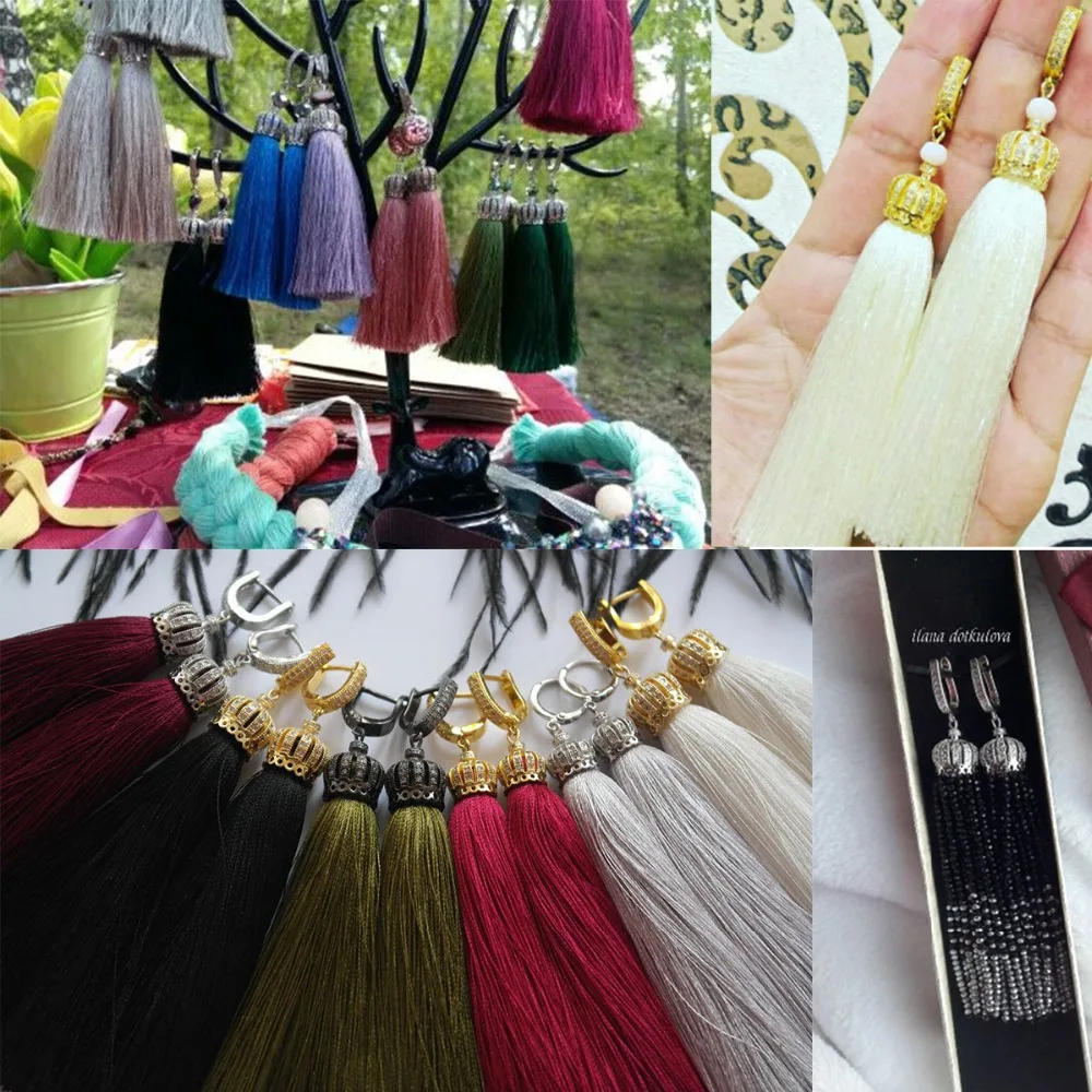 Juya 4Pcs/Lot Handmade Decoration 18K Gold Plated Crown Flower Beads Caps Accessories For Women Tassels Pearls Jewelry Making