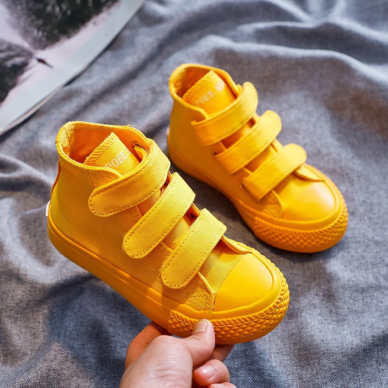 

Children Canvas Shoes Kids Sneakers High Top Boys Girls Baby Sport Shoes 2019 Spring Autumn Fashion Outdoor Casual Running Shoes