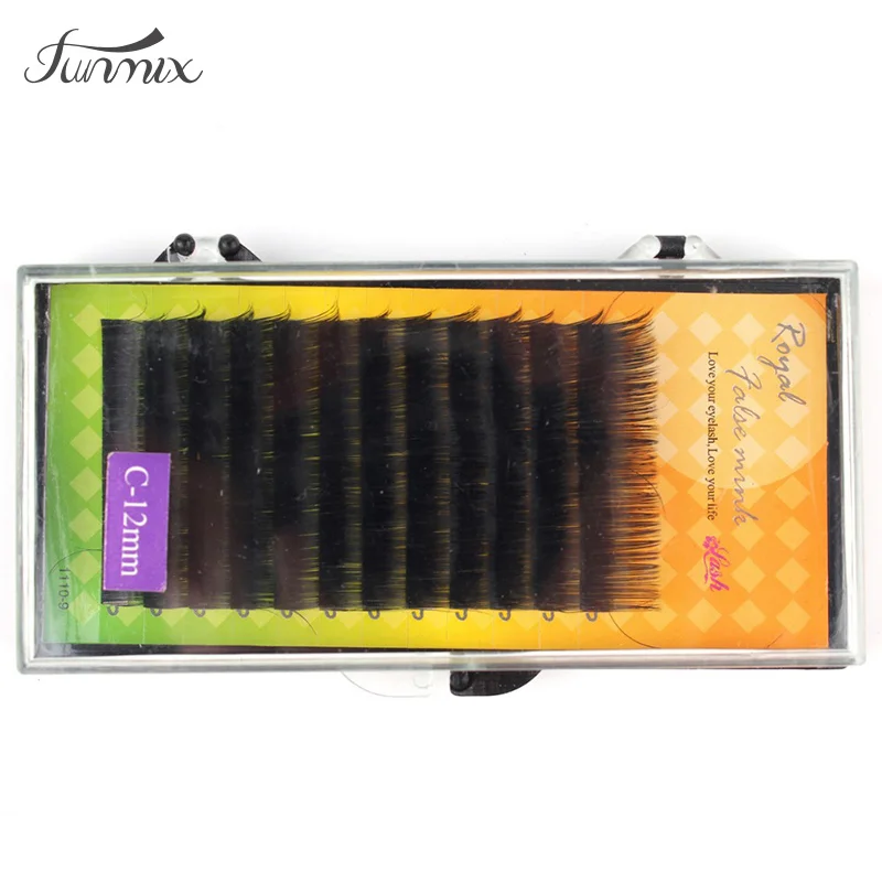 New Natural Mink False Eyelashes Individual Fake Eyelashes Single Planting Grafted Soft Lifelike Lash Volume 0.1C