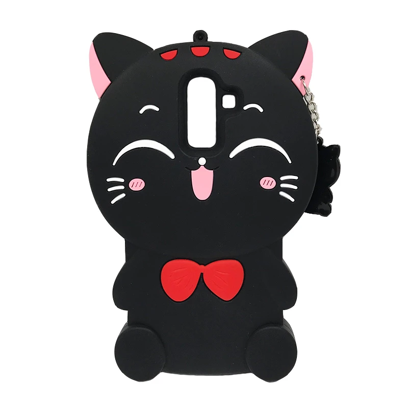 

3D Cute Cartoon Lucky Cat Rubber Case For Samsung Galaxy J3 J5 2016 J6 J7 Pro 2017 J4 2018 Soft Silicone Cover S10E S10 Plus