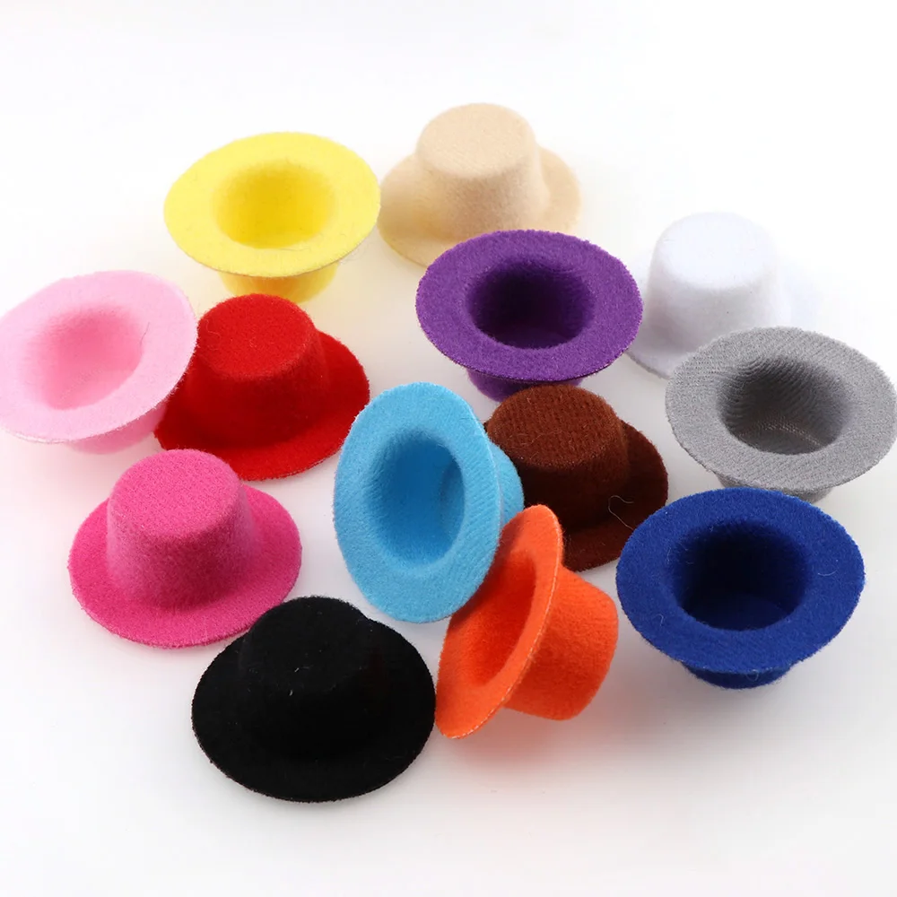 10pcs High Quality Wool Hat Mini Doll Hat Ornament Small Hat For Kids Gift  DIY Jewelry Accessories Craft Decoration