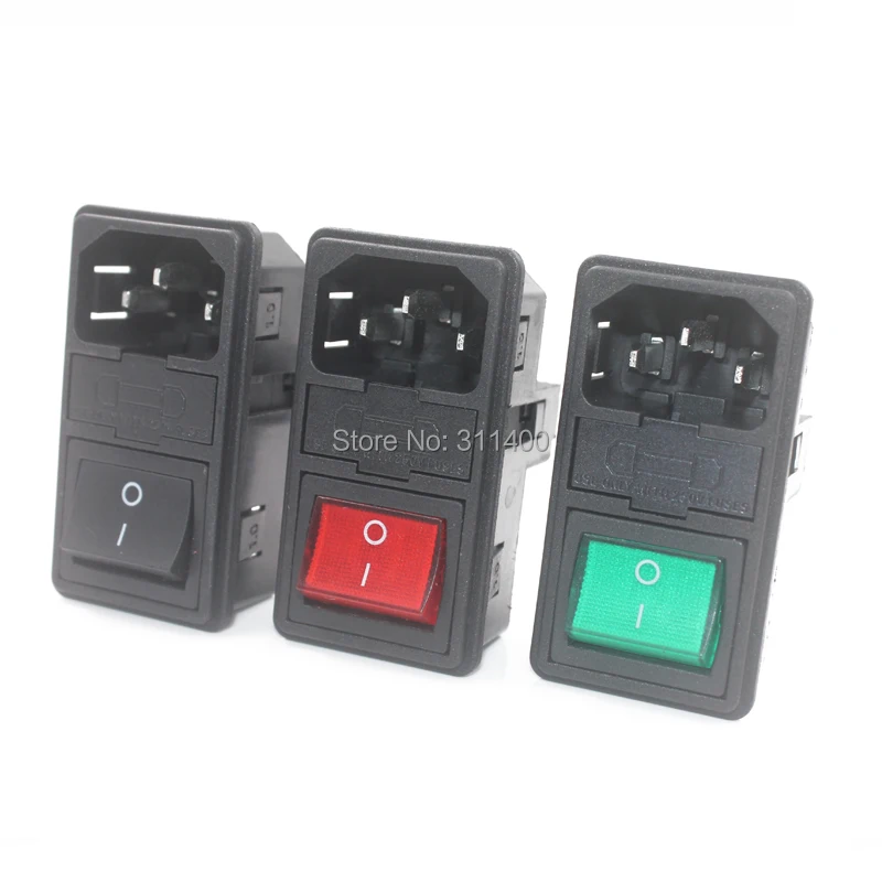 Refletor preto e fusível duplo tipo encaixe