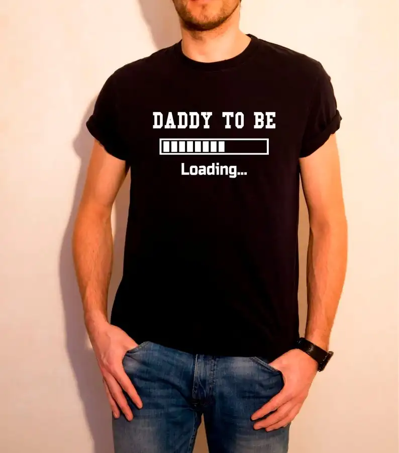 Sugarbaby New Arrival Daddy To Be T-shirt  Dad To Be Shirt Pregnancy Announcement New Dad Men"s t shirts Unisex Crew neck Tees