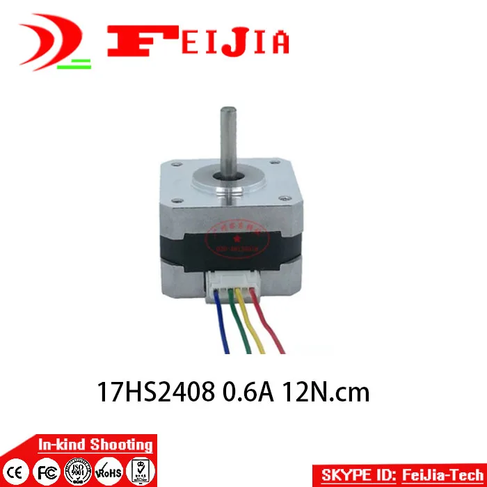 

5pcs 17HS2408 4-lead Nema 17 Stepper Motor 42 motor 42BYGH 0.6A for 3D printer