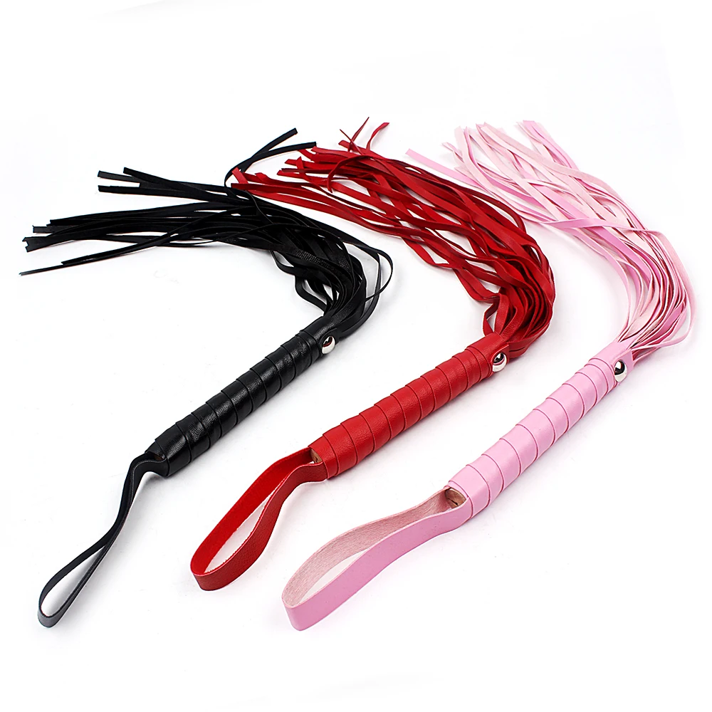 IKOKY Fetish Spanking Paddle Bondage Flogger Adult Games Flirt Sex Whip Sex Toys For Couples Sexy Knout PU Leather SM Products