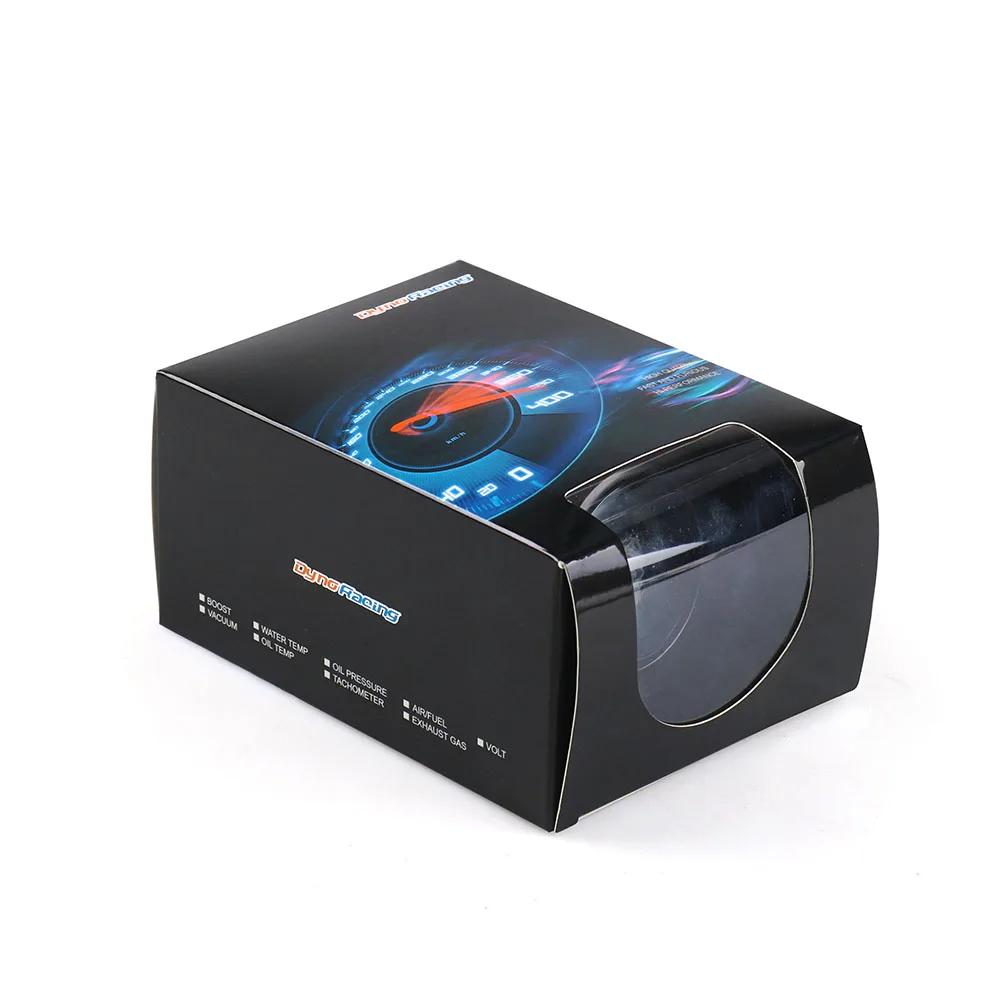 Dynoracing 2" 52MM Digital 20 LED Boost bar psi Vacuum Water temp Oil temp Oil press Voltmeter Air/fuel ratio EGT temp RPM Gauge view 5