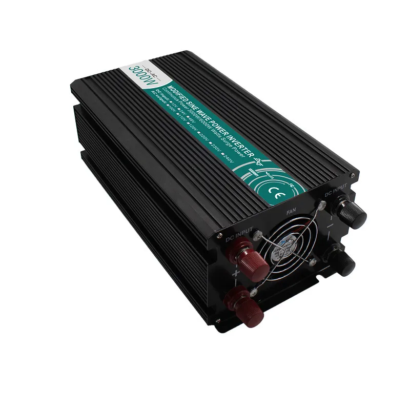 3000W Modified Sine Wave Inverter,DC 12V/24V/48V To AC 110V/220V,off Grid Solar Power Inverter,voltage converter work Battery