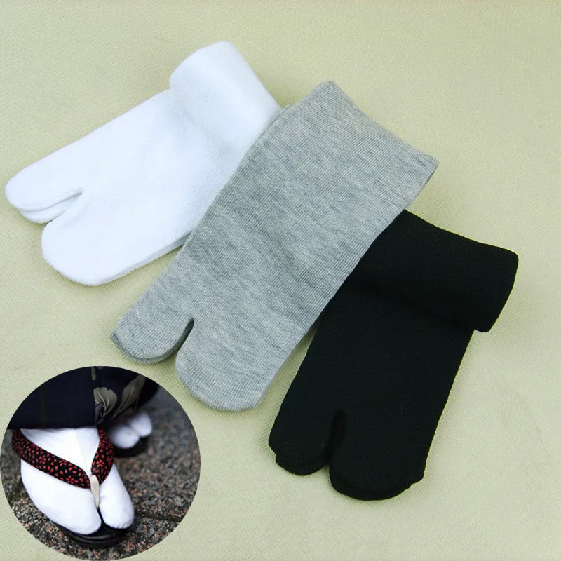 1 Pairs New Unisex Cotton Ninja Socks Japanese Style Kimono Flip Flop Slipper Sandal Split 2 Toe Tabi Foot Finger for Men Women