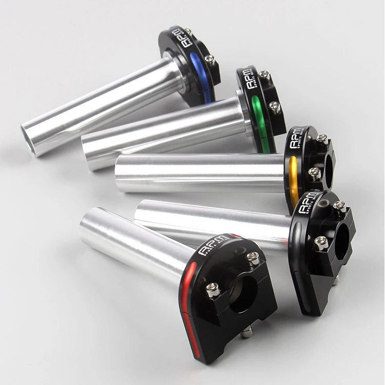 CNC Aluminum Alloy Quick Turn Twist Throttle Fuel Oil Handlebar Control Grips Accelerator For Motorcycle Scooter Dirt Bike