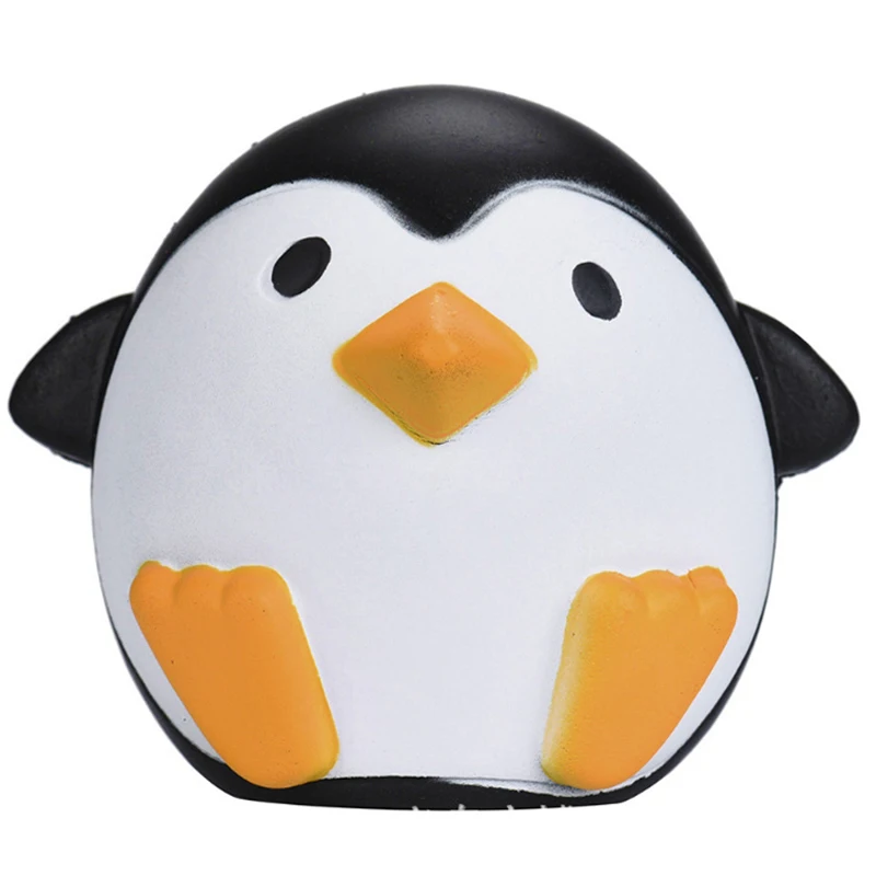 Nowy Kawaii Jumbo Penguin Squishy Cartoon Doll Slow Rising Smooth Squeeze Toy Bread Cake Scented Stress Relief for Kid Xmas Gift