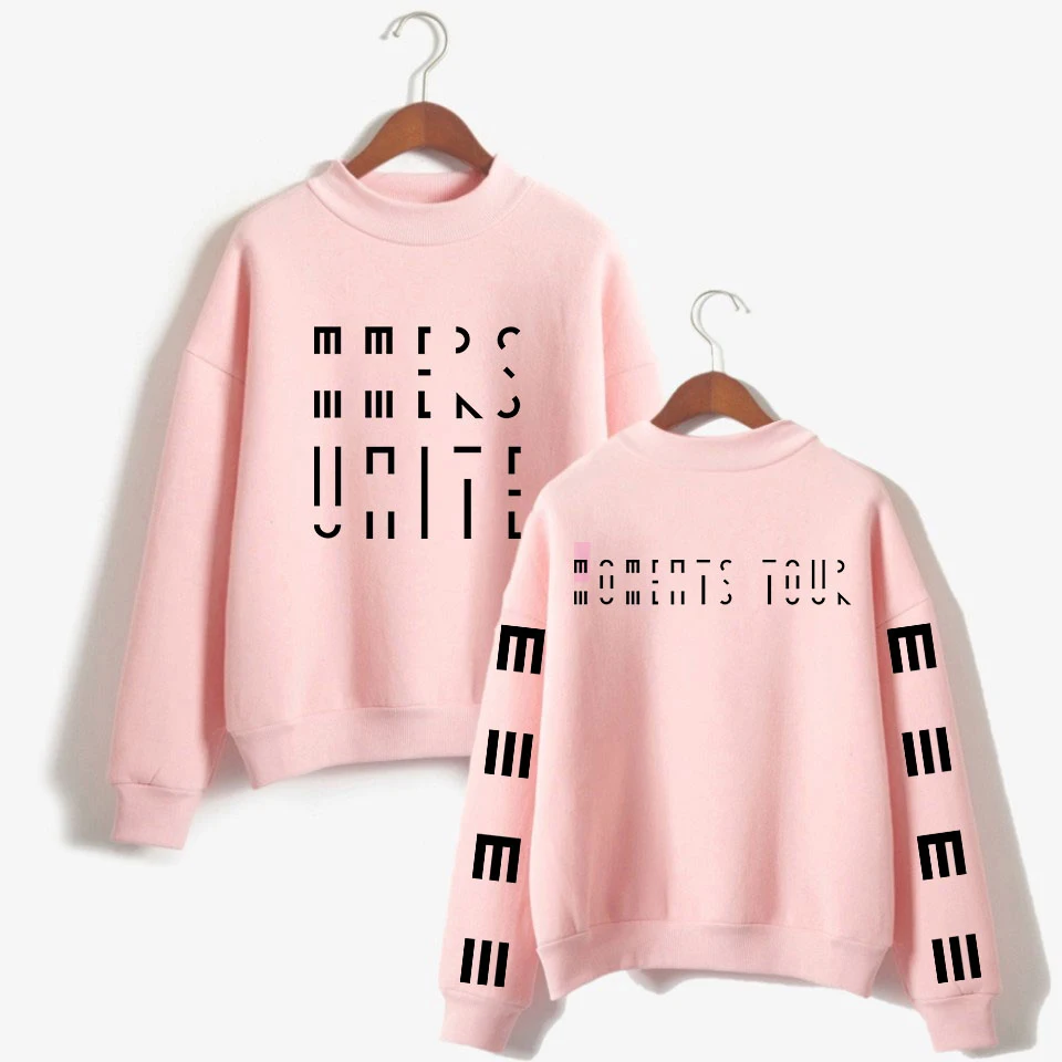 Marcus & Martinus Moment Tour Sweatshirts Women Turtleneck Tops Geometric Hip Hop Harajuku Clothes XXS To 3XL