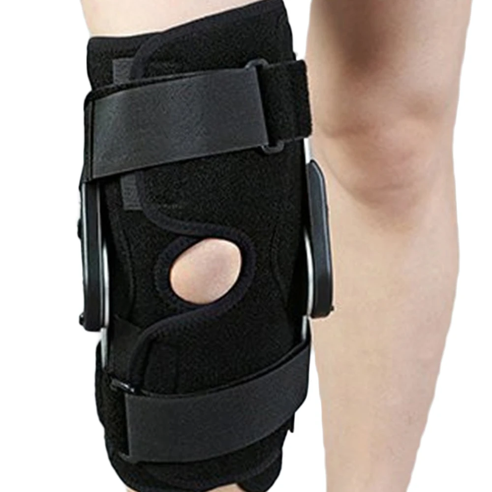 ROM Patella Knee Braces Support Pad  Orthosis Belt Hinged Adjustable Short Knee joint lateral stability Prevent hyperextension