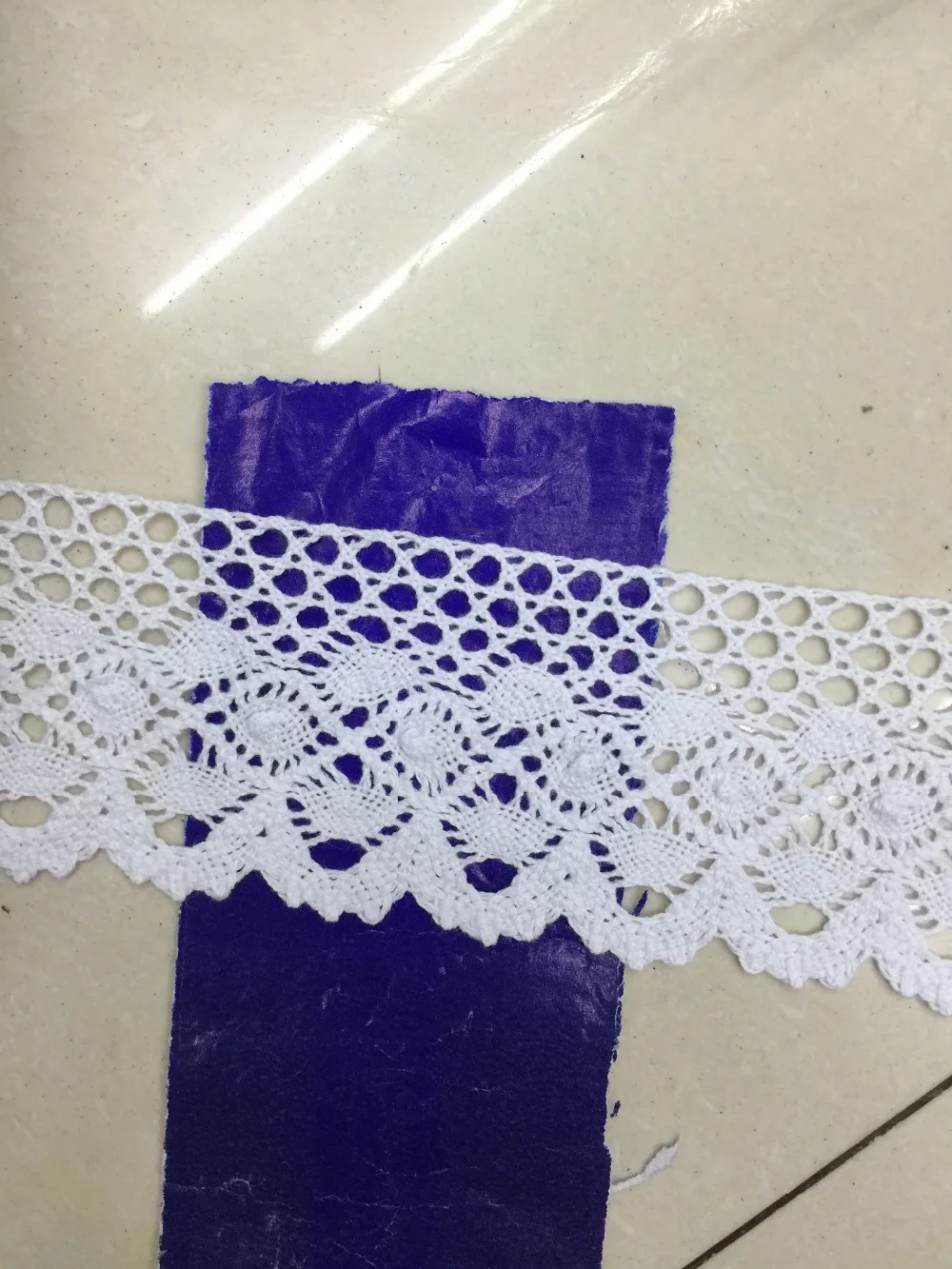 100Yards 55mm  lovely white  cotton cluny lace trim for children and doll clothes craft sewing