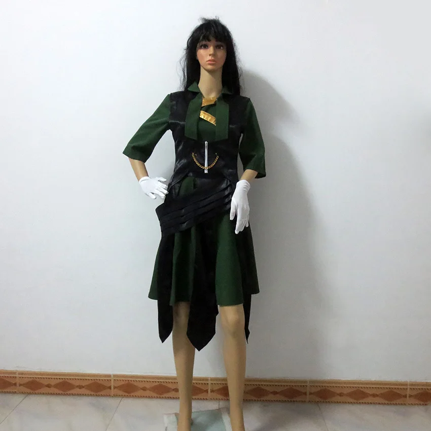 American Flim Thor The Dark World Loki Female Sex Reversion Halloween Uniform Outfit Cosplay Costume Customize Any Size