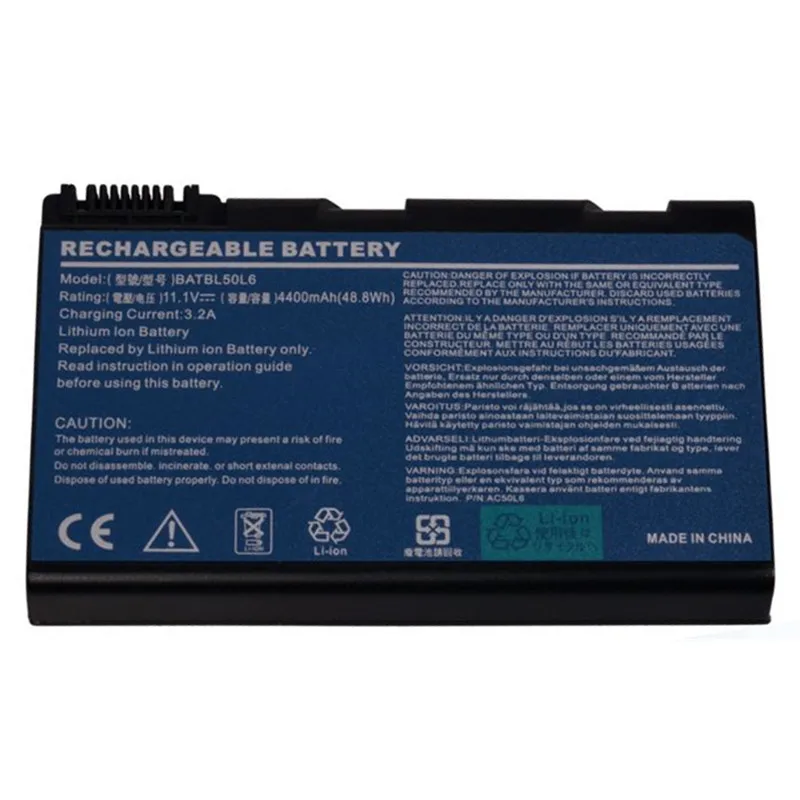 7XINbox BATBL50L6 Laptop Battery For Acer Aspire 3100 3103 3690 5100 5102 5110 5515 5610 5630 5650 5680 2450 2490 4200 4230