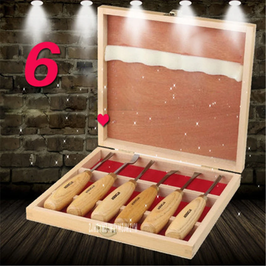 

6 sets of carved wood chisel set chisel set chisel carved wood carving chisel carving knife manganese steel Material