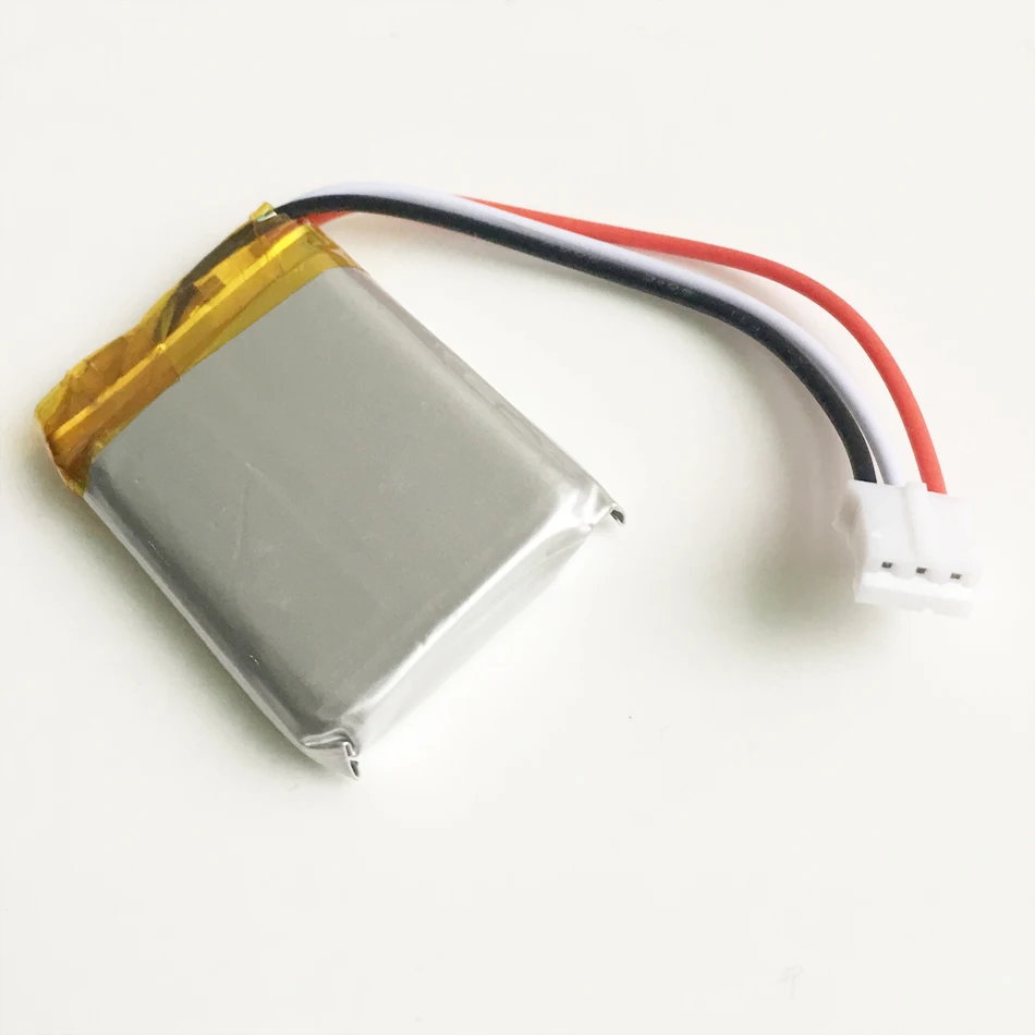 3.7V 500mAh 리튬 폴리머 리포 충전식 배터리, JST PH 2.0mm 3 핀 커넥터 582535, Mp3 GPS 블루투스 카메라 시계 용