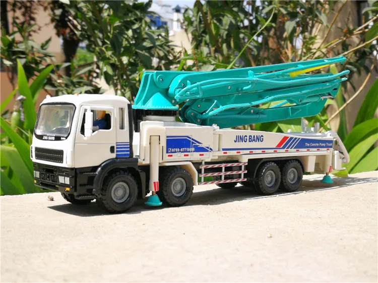 1:50 alloy engineering vehicles,high simulation Cement concrete pump truck,educational toys,metal diecasts, free shipping