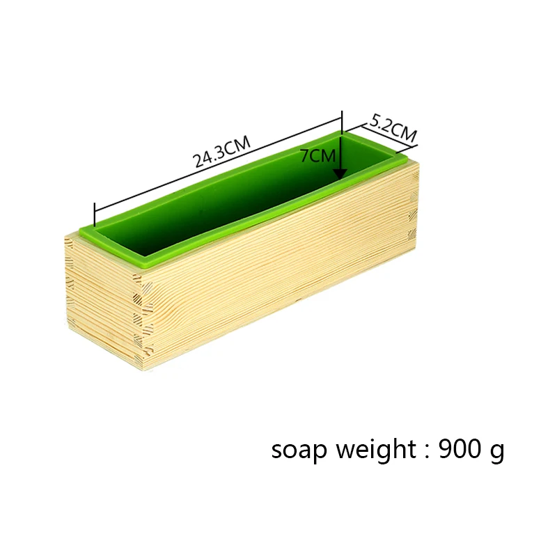 Silicone soap molds kit 32/42 oz Flexible Rectangular Loaf Comes with Wood Box Handmade Cold Process Soap Making Supplies