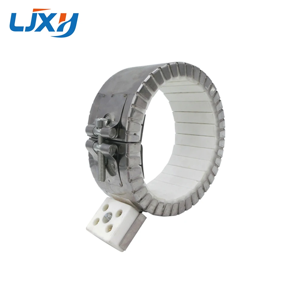 LJXH Ceramic Band Heaters Stainless Steel AC220V Inner Diameter 80mm/90mm/100mm/120mm Height 50mm  550W/630W/700W/850W 1PC