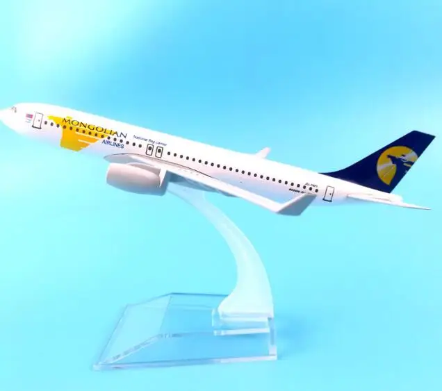 16cm Alloy Metal Air MONGOLIAN Airlines B767 Airplane Model MONGOLIAN Boeing 767 Airways Plane Model Stand Aircraft Kids Gifts