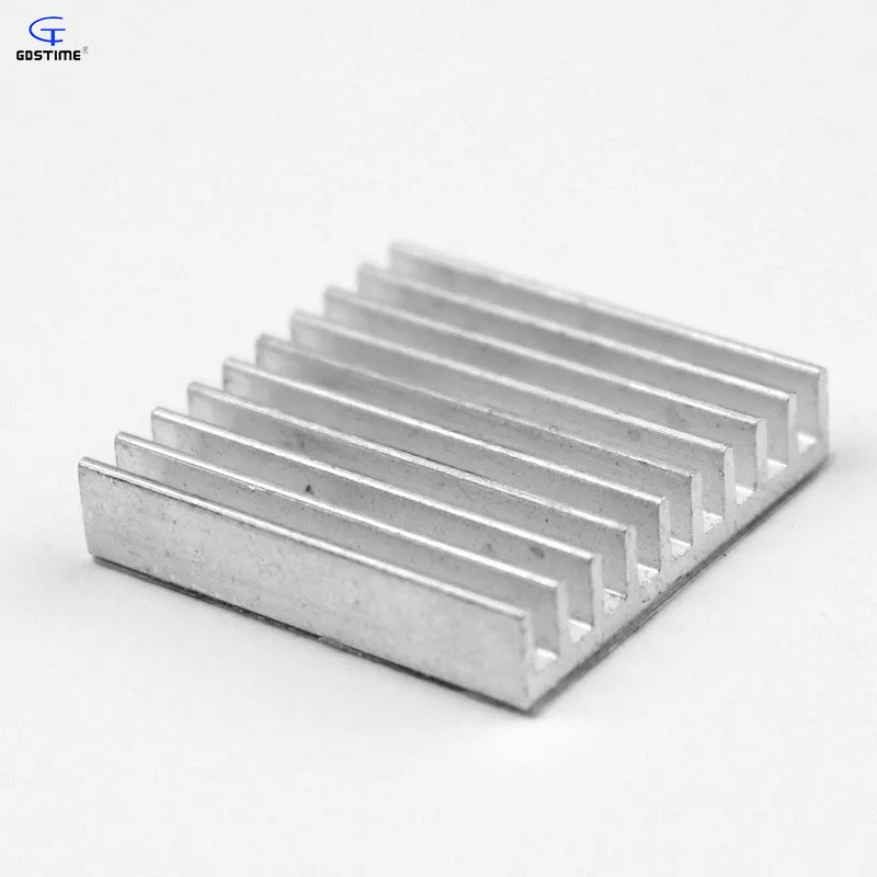 Gdstime 500pcs Good Quality 28x28x6mm Heatsink 28mm Extruded Aluminum Heat Sink 28mm x 6mm Radiator with 3M Tape wholesale