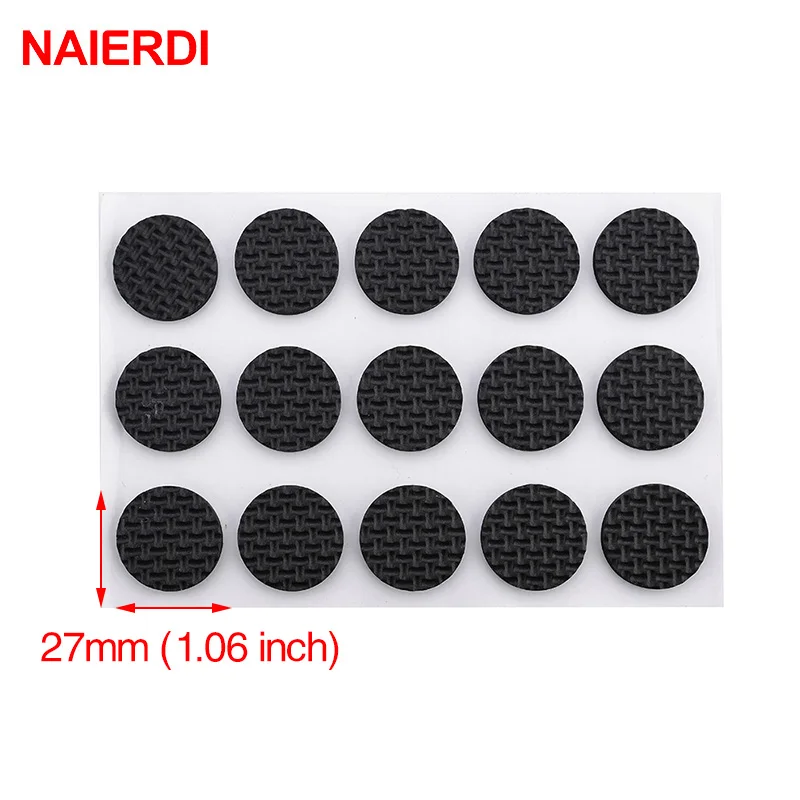 Naierdi 1-24pcs Móveis autônicos de mesmo adesivo Tapete de peitos de feltro As almofadas anti-slip tapete amor